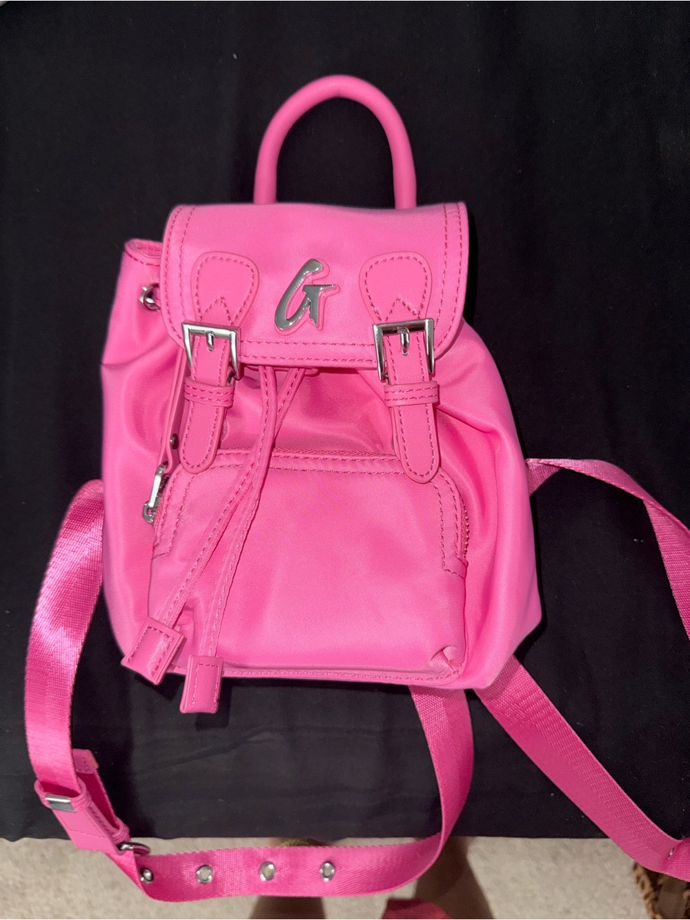 GLAMAHOLICELIFESTYLE Hot Pink Mini Backpack - Women's Fashion Bag